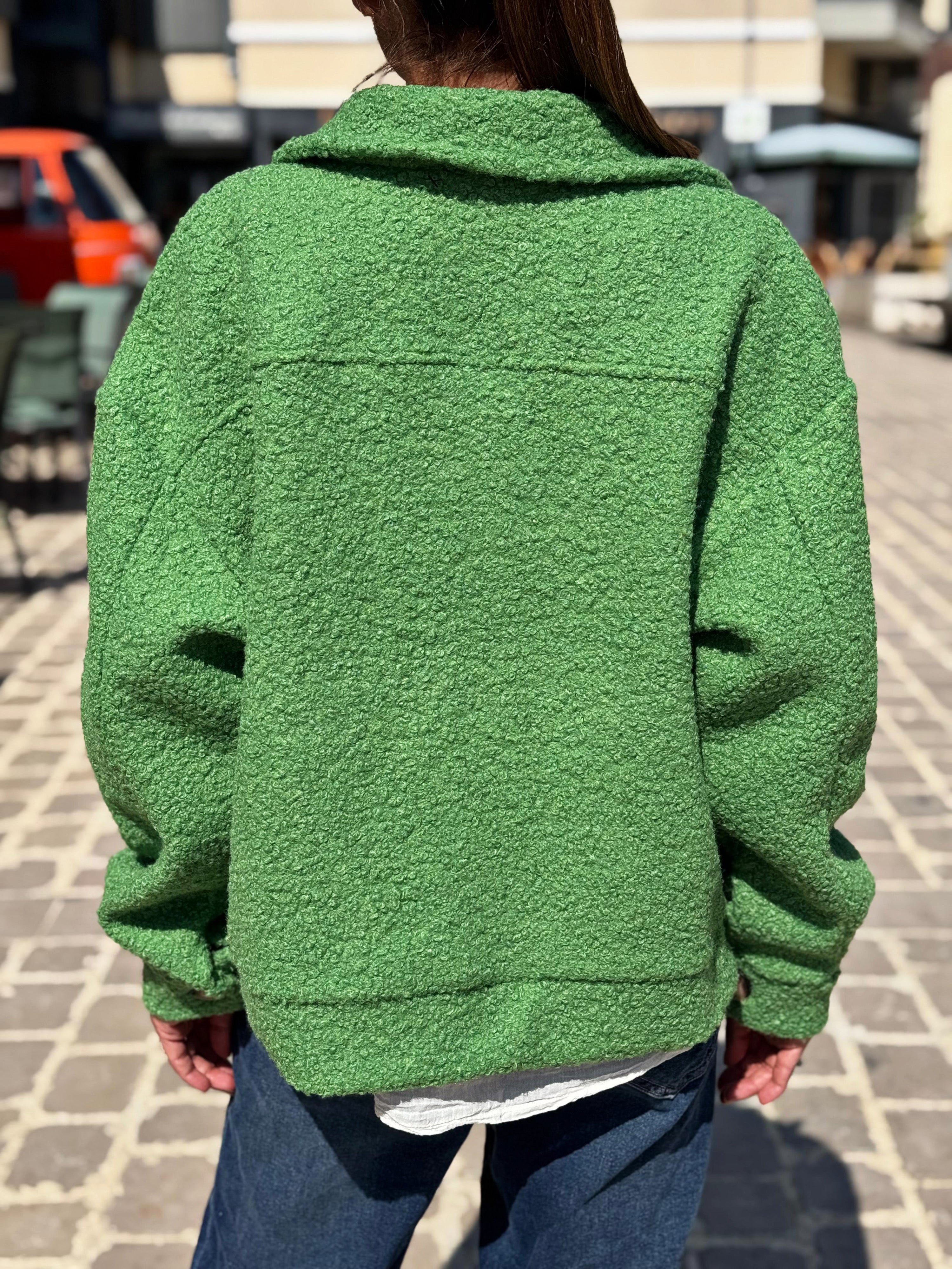 Blouson bouclette GAB Vert