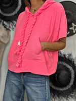 Charger l'image dans la galerie, Sweat Banditas Fuchsia coton gratté – SPATULA STAR

