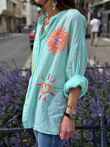 Chemise FABIOLA Aqua