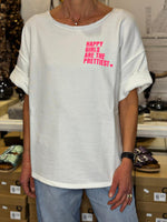 Charger l'image dans la galerie, Sweat manches courtes SOLENA Blanc
