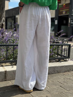 Charger l&#39;image dans la galerie, Pantalon gaze de coton YAGO Blanc
