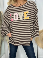 Charger l&#39;image dans la galerie, Sweat LOVE Choco
