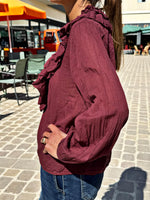 Charger l&#39;image dans la galerie, Blouse SERENA Bordeaux

