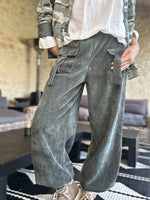 Charger l'image dans la galerie, Pantalon velours cotelé souple GASPARD Kaki
