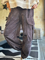 Charger l'image dans la galerie, Pantalon velours cotelé souple BEN Choco
