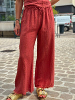 Charger l'image dans la galerie, Ensemble top et pantalon Terracotta - JANEL
