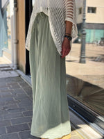 Charger l&#39;image dans la galerie, Pantalon gaze de coton YAGO Kaki

