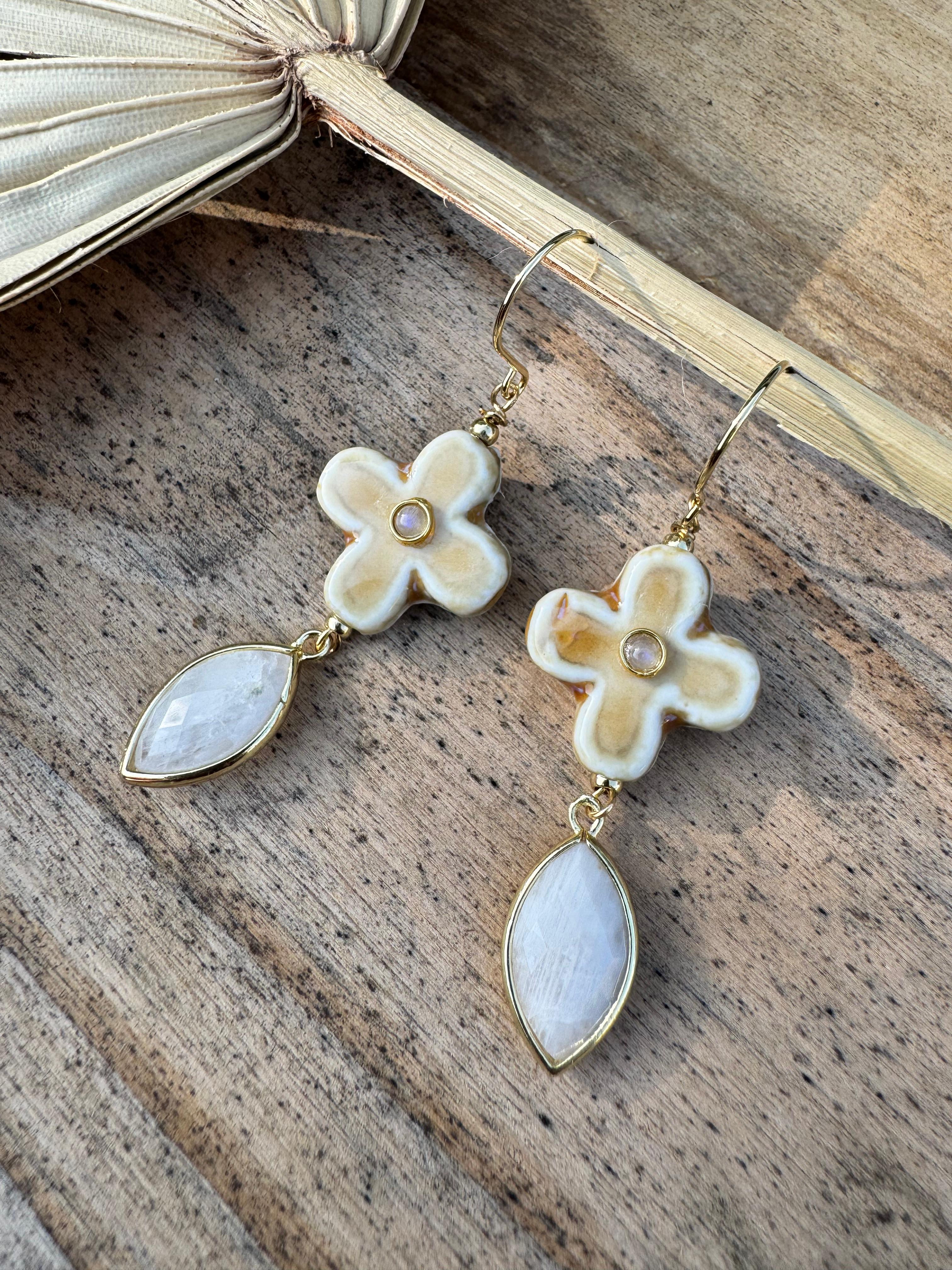 Boucles d'oreilles PALOMA Beige - Ci.o.mi