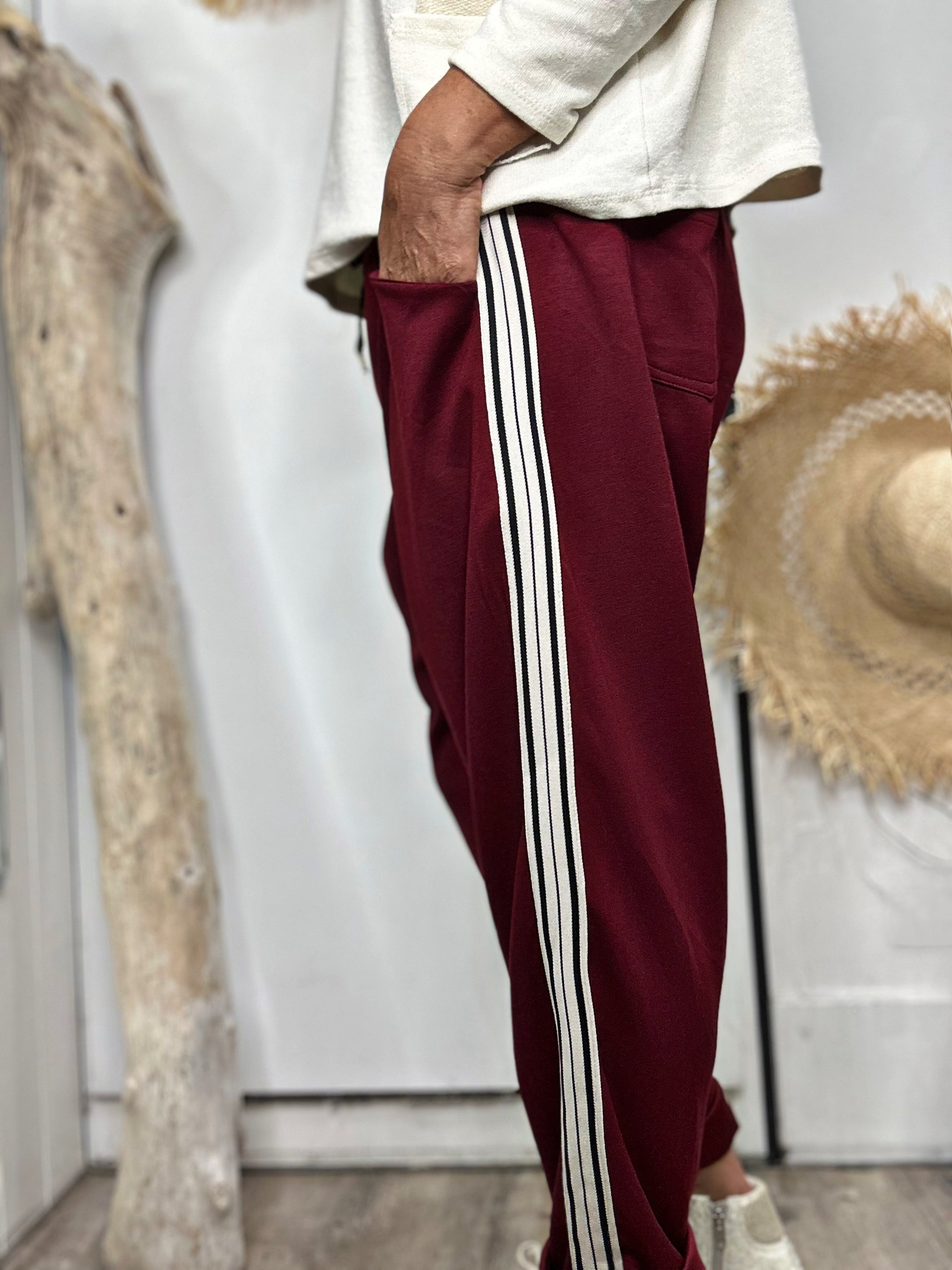 Pantalon NAHIA Bordeaux