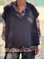 Charger l'image dans la galerie, Sweat sans manches VIKA Choco
