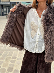 Gilet sans manche KIM Choco