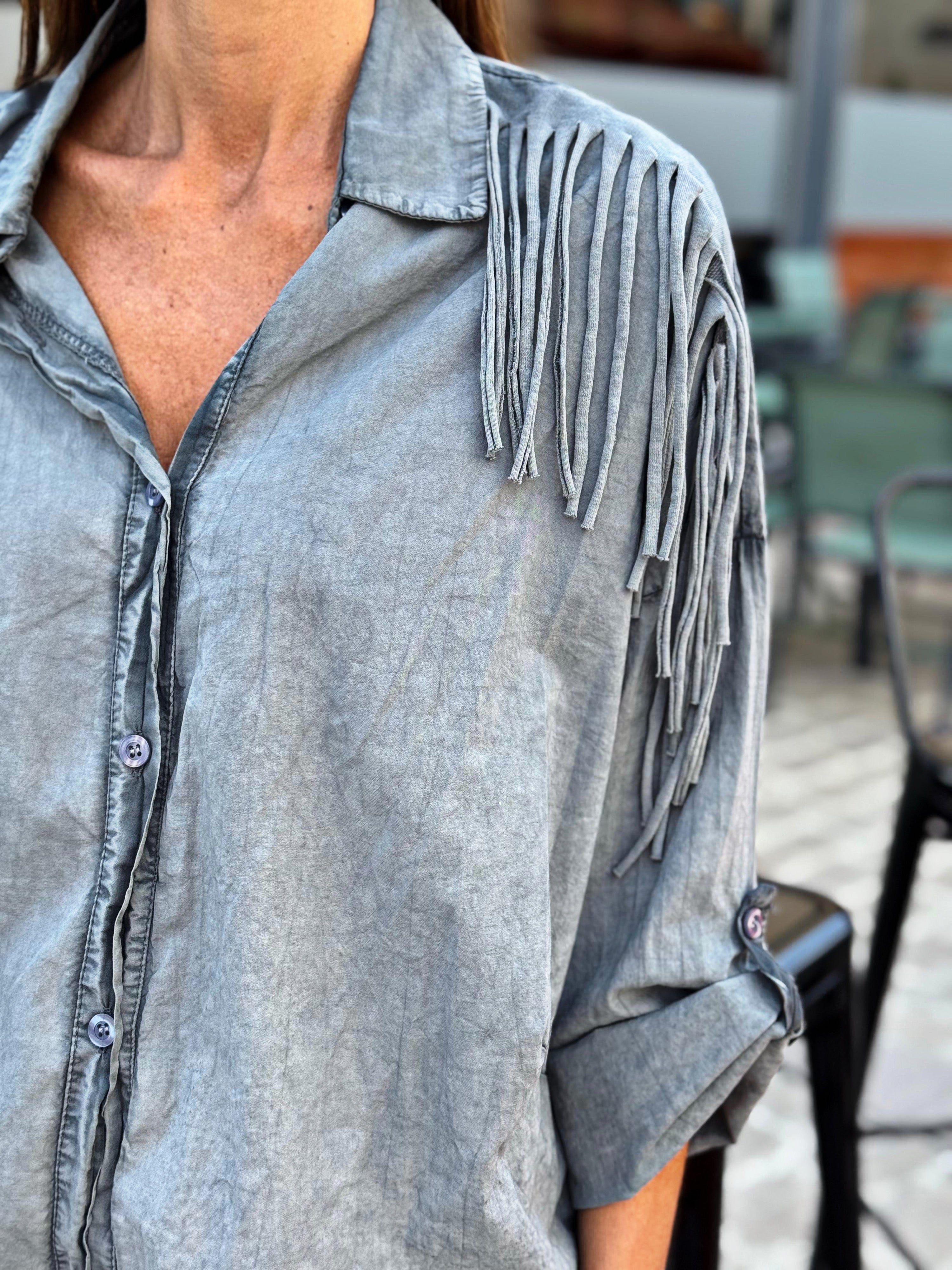 Chemise DAKOTA Gris effet délavé