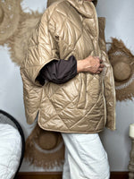 Charger l&#39;image dans la galerie, Blouson Poncho PAULUS Camel
