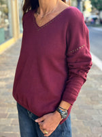 Charger l'image dans la galerie, Pull doux GABRIEL Bordeaux
