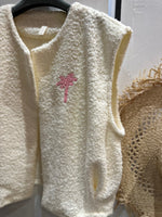 Charger l'image dans la galerie, Gilet sans manche PALMA Ecru/Rose
