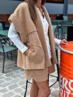 Charger l&#39;image dans la galerie, Blouson sans manche LOOMY Camel
