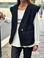 Charger l&#39;image dans la galerie, Gilet sans manche PAOLO Noir
