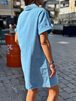Charger l'image dans la galerie, Robe denim Bleu Clair - MAELYS

