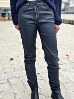 Charger l&#39;image dans la galerie, Pantalon simili cuir MAX Marine
