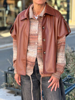 Charger l'image dans la galerie, Veste sans manches SOFIA Cognac
