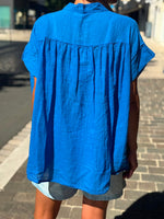 Charger l'image dans la galerie, Blouse DANY Bleu électrique
