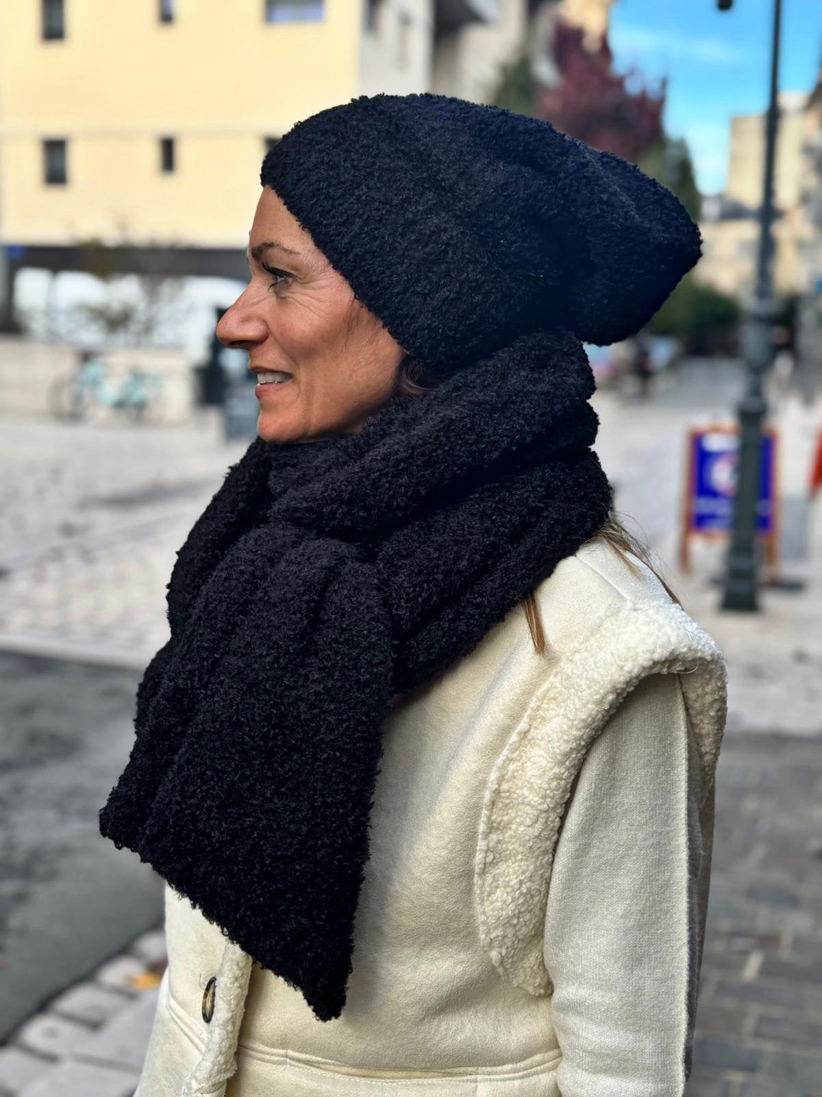 Bonnet MAKO - Écharpe JAKO Noir