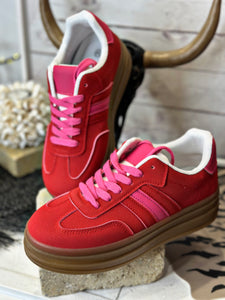 Baskets PAQUITA Rouge