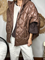 Charger l&#39;image dans la galerie, Blouson Poncho PAULUS Choco
