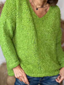 Pull bouclette MARTINO Vert