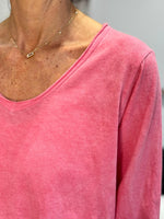 Charger l'image dans la galerie, T-shirt manches longues Framboise - ILONA
