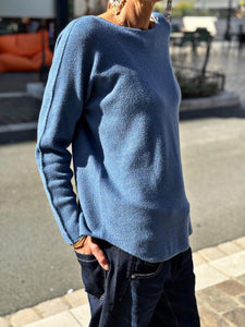 Pull doux LINO Bleu
