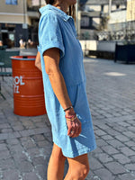 Charger l'image dans la galerie, Robe denim Bleu Clair - MAELYS
