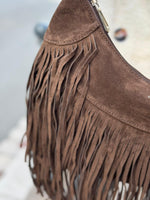 Charger l&#39;image dans la galerie, Sac à franges SAVANA Choco
