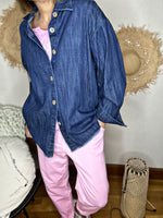 Charger l&#39;image dans la galerie, Chemise jeans AVANA Bleu Foncé

