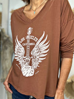 Charger l&#39;image dans la galerie, Tee shirt LOS ANGELES Choco
