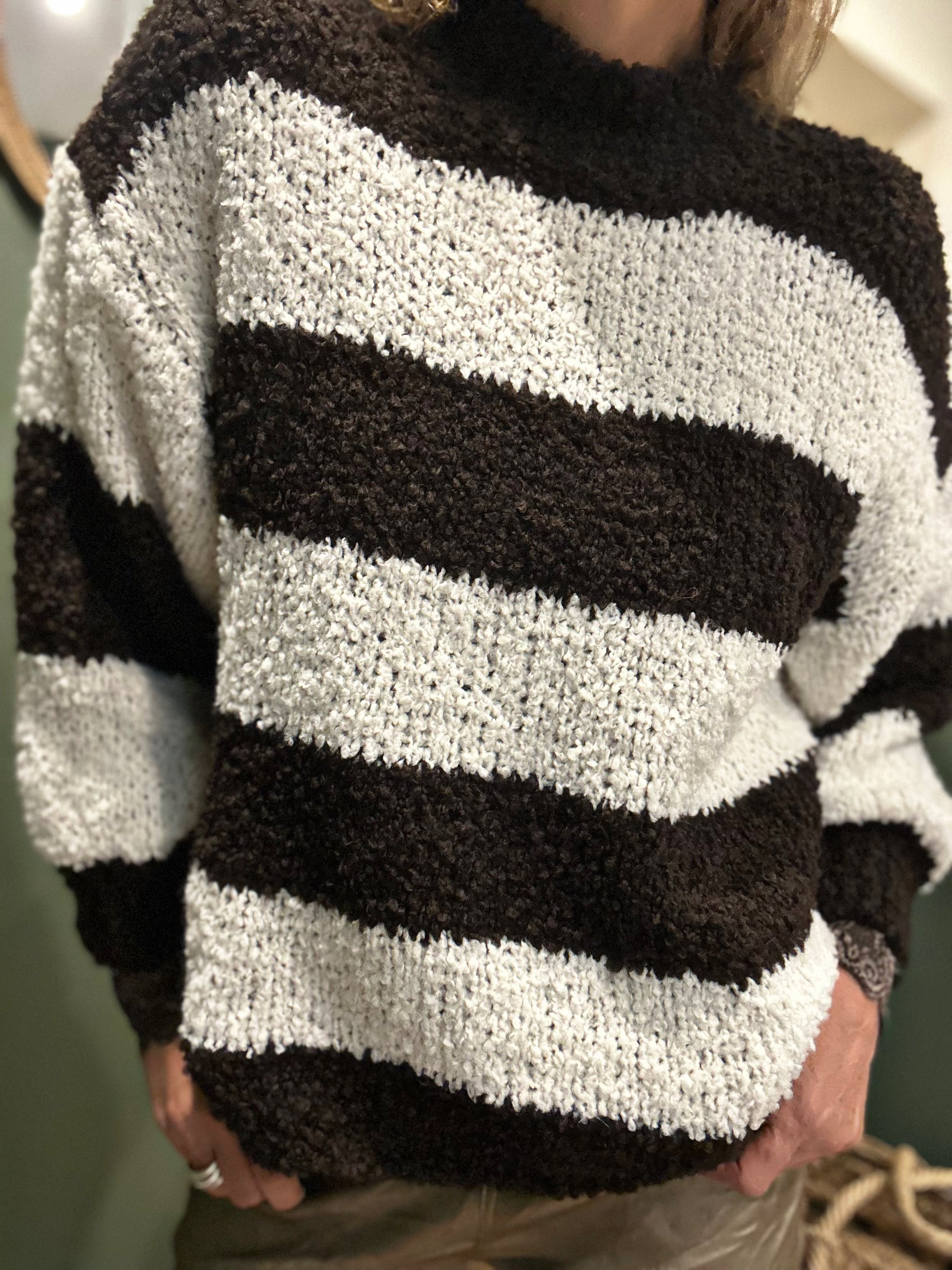 Pull NARO Choco/Blanc