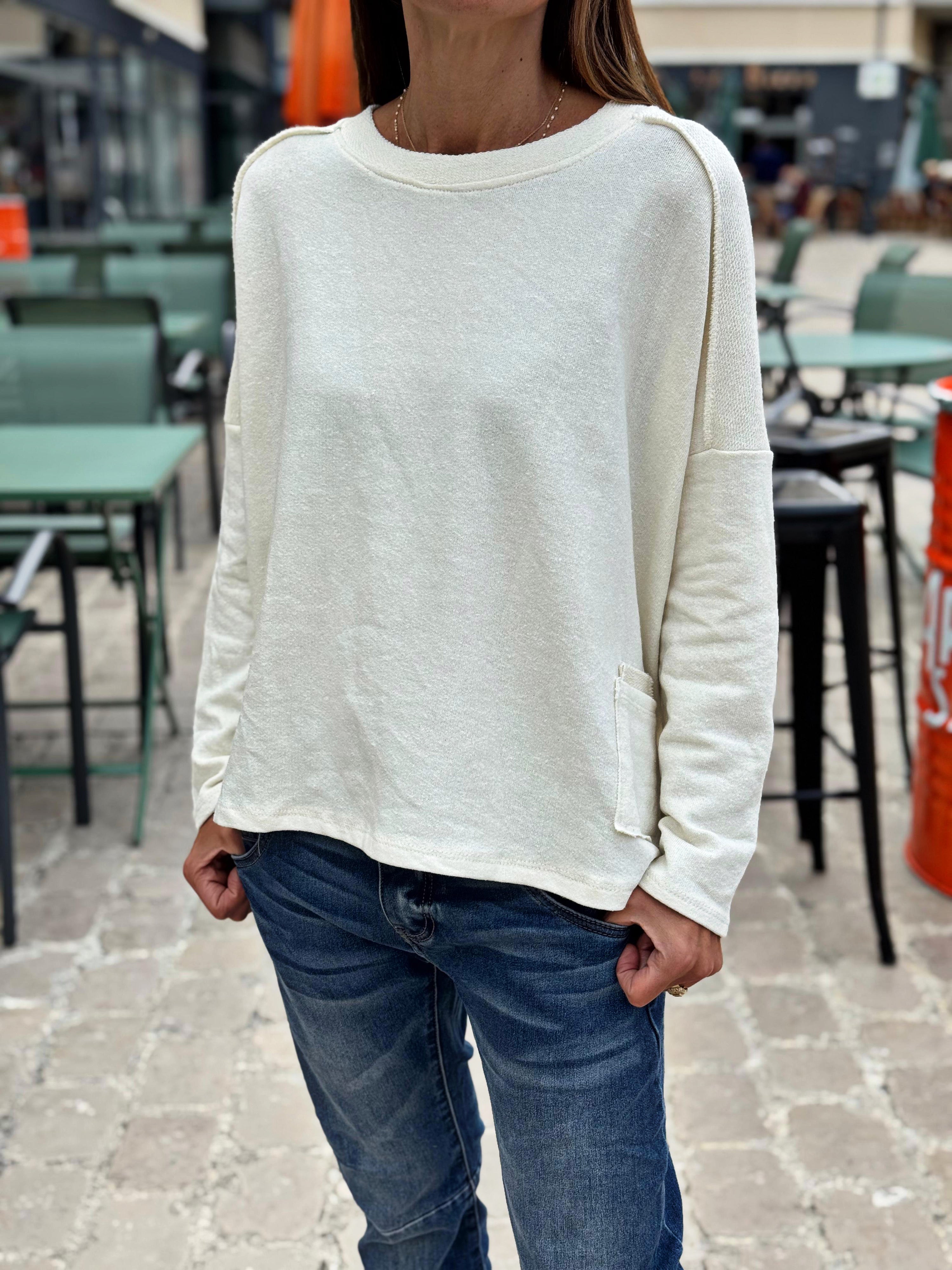 Sweat MILO Ecru