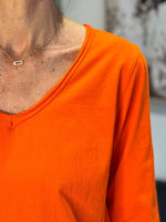 Charger l'image dans la galerie, T-shirt manches longues Orange - ILONA
