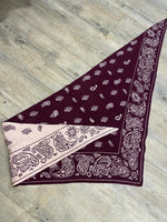 Charger l'image dans la galerie, Echarpe triangle MAYA Bordeaux
