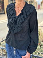 Charger l&#39;image dans la galerie, Blouse SERENA Noir
