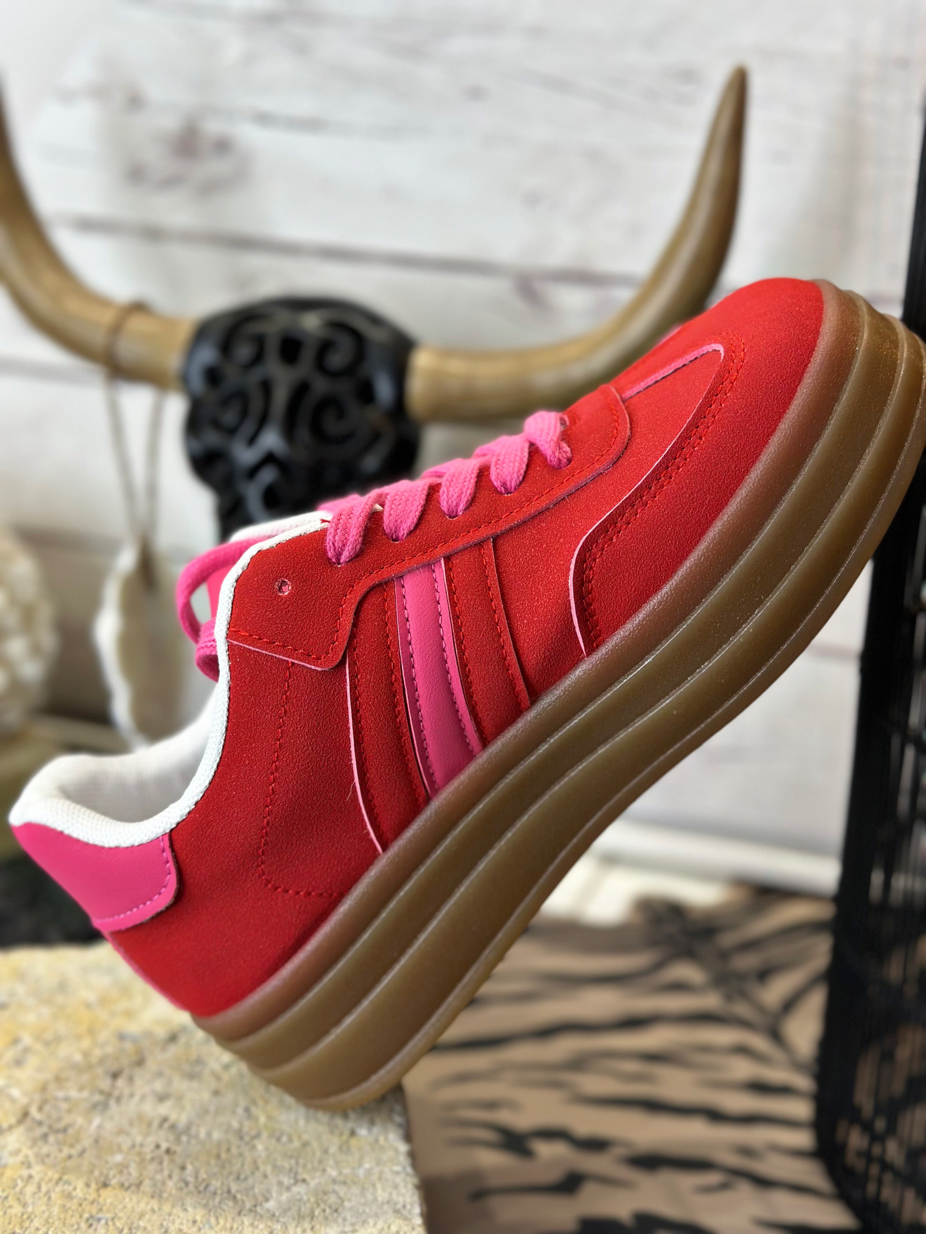 Baskets PAQUITA Rouge