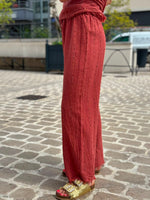 Charger l'image dans la galerie, Ensemble top et pantalon Terracotta - JANEL

