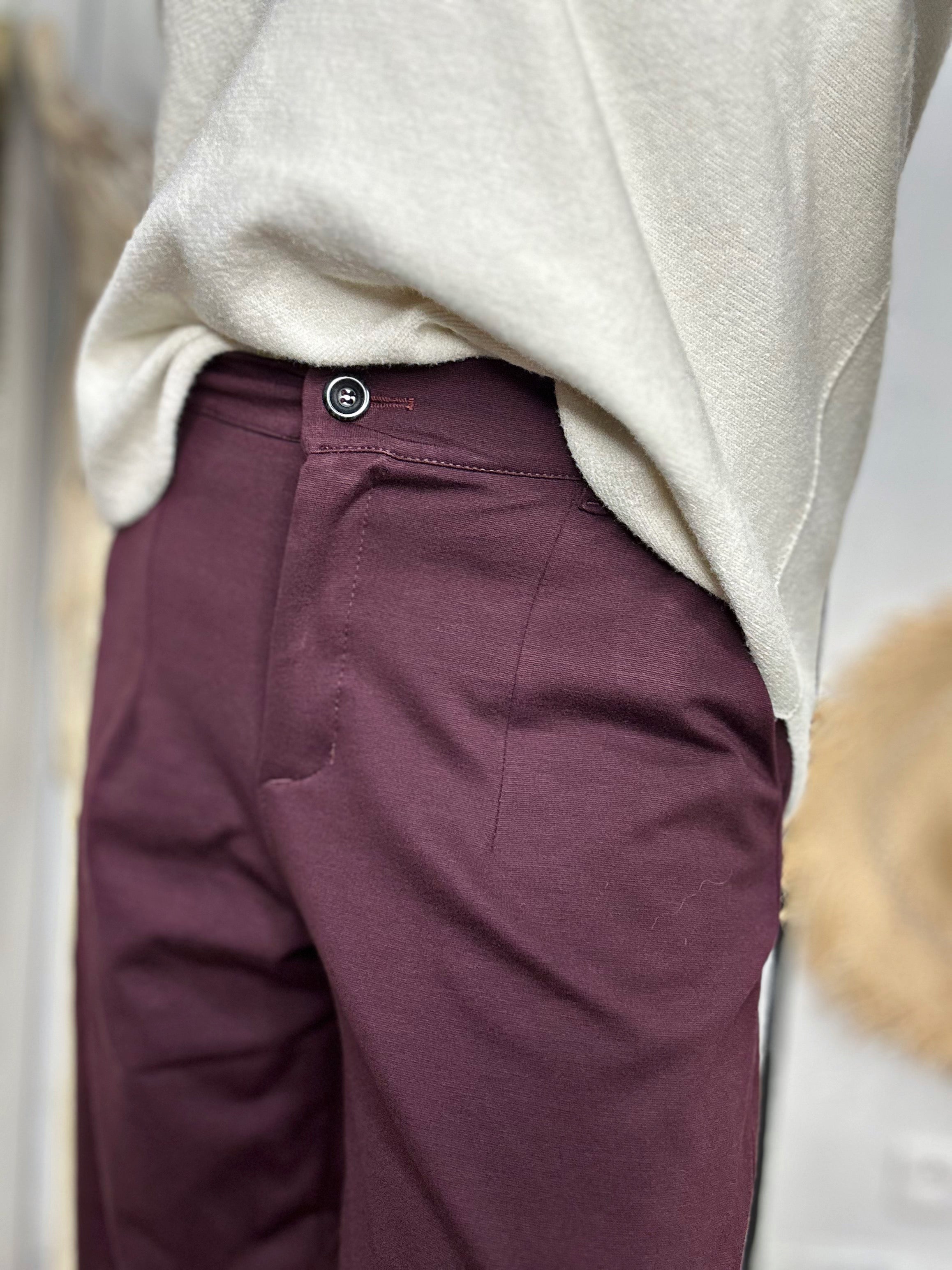 Pantalon CHARLEY Bordeaux