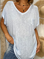 Charger l'image dans la galerie, Tee shirt FANNY Bleu ciel
