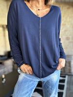 Charger l'image dans la galerie, Pull doux MARCO Marine
