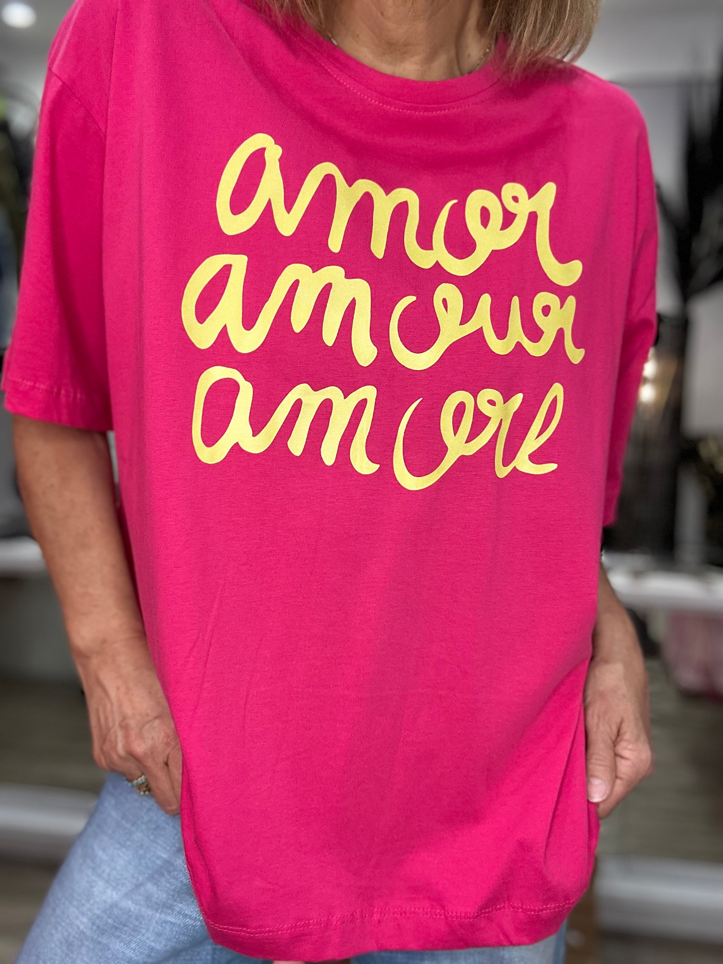 Tee shirt AMOUR Fuchsia
