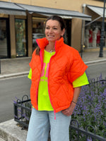 Charger l&#39;image dans la galerie, Doudoune manches courtes FIZZ Orange fluo
