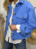Charger l'image dans la galerie, Blouson bouclette GAB Bleu jeans

