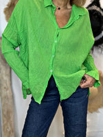 Charger l&#39;image dans la galerie, Chemise AGATA Vert
