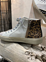 Charger l&#39;image dans la galerie, Baskets hautes NILA Blanc- Leopard
